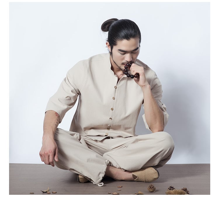 メンズの太極拳表演服